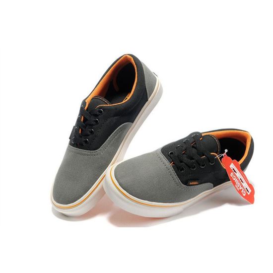 Vans Canvas Era Grey-Black-Orange