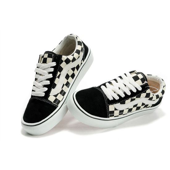 Vans Checker Suede Canvas Old Skool Black