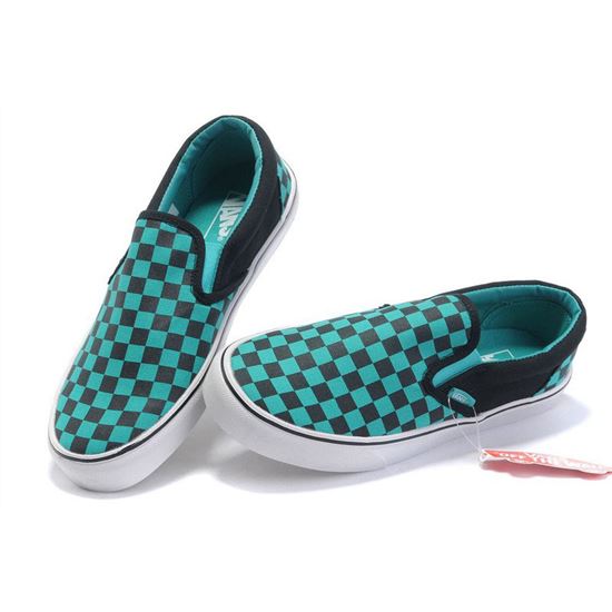 Vans Checkerboard Slip-On Green-Black