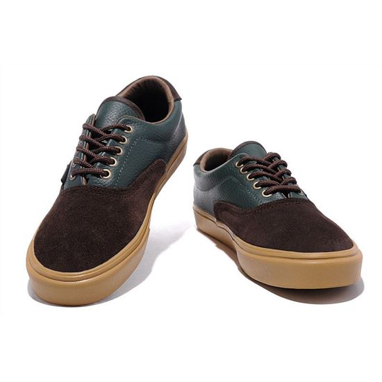 Vans Classics Leather N Canvas Era Brown-Green