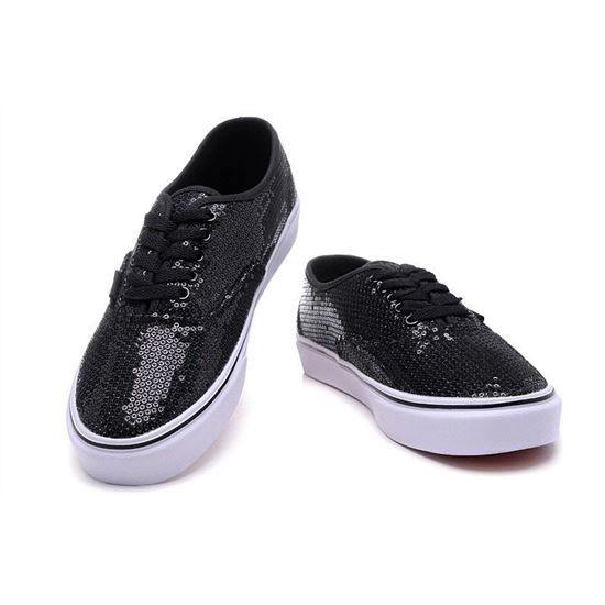 Vans Striped Sequins Authentic Black