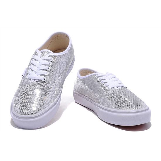 Vans Striped Sequins Authentic White