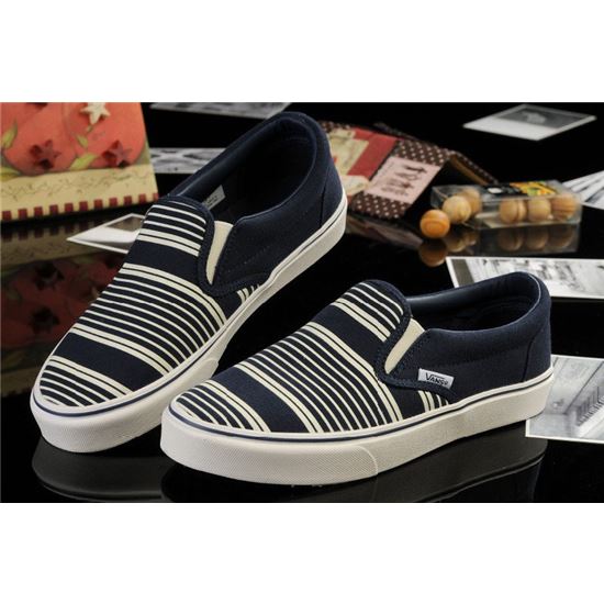 Vans Stripes LP Slip Beige Blue