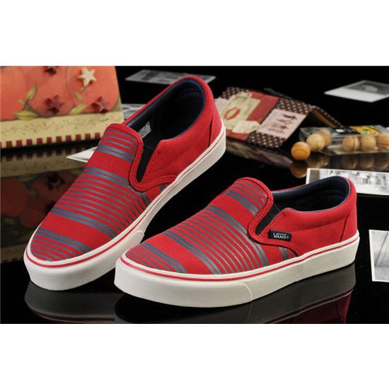 Vans Stripes LP Slip Red