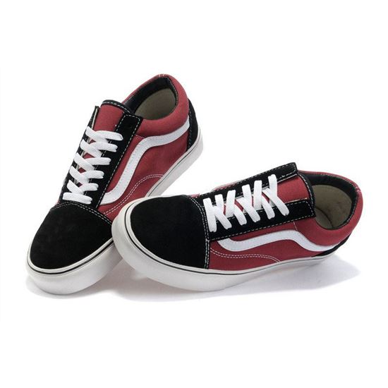 Vans Suede N Canvas Old Skool Darkred-Black