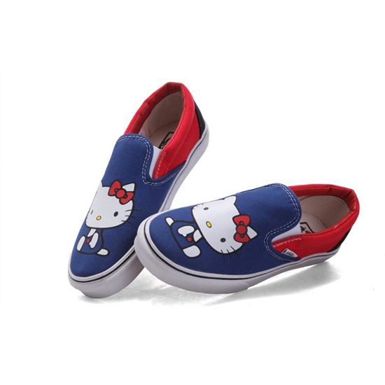 Womens Vans Hello Kitty Slip-On Blue