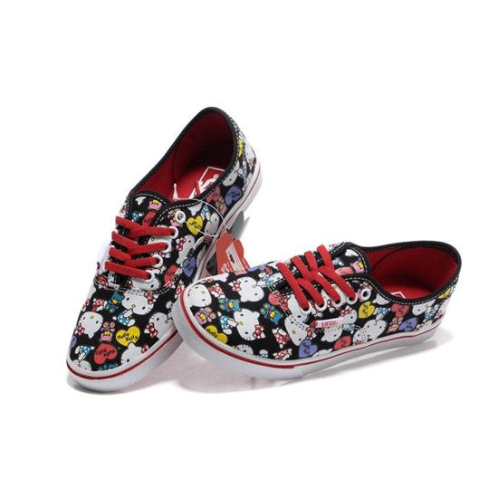 Womens Vans X Hello Kitty Authentic Black