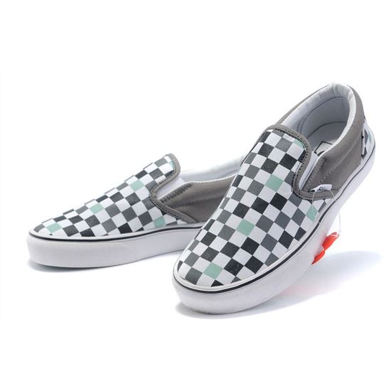 Vans Checkerboard Slip-On Grey-White